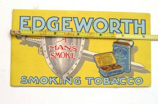 Colorful Vintage Classy Edgeworth Tobacco Tin Advertising Sign Ink Blot