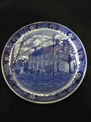 Fredericksburg Va Blue Plate Staffordshire Kenmore Betty Washington