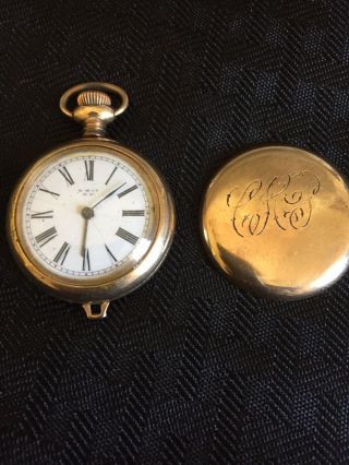 Antique K W Co.  Ny 10k Gold Filled Pocket Watch