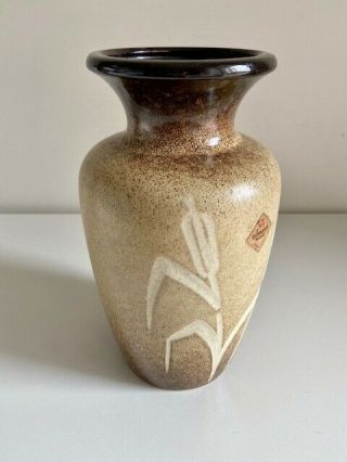 Vintage Mcm Scheurich Keramik Pottery Vase,  202 - 24,  Mid Century West Germany Wgp