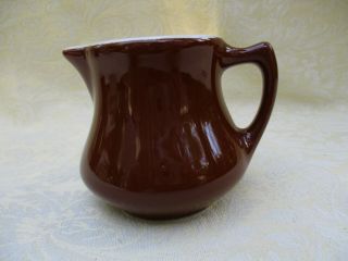 Vintage Brown Hall Pottery Restaurant Ware Single Serving Creamer/syrup
