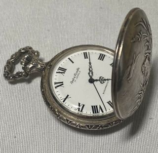 Vintage André Rivalle 17 Jewels Swiss Made Pocket Watch 3