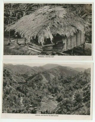 Postcards Jamaica & Trinidad Canadian Pacific Cruise Real Photos Vintage 1930s