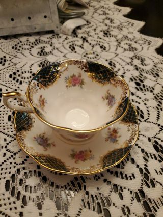Vintage Royal Albert Bone China,  Cleopatra,  Empress Series Tea Cup And Saucer