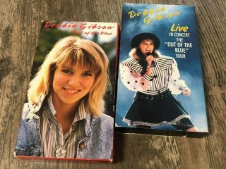 Debbie Gibson - - Vhs Pair - - Out Of The Blue / Live In Concert (vintage Vhs)