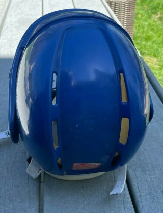 Vintage CCM HT2 Blue Hockey Helmet Rare Adjustable Adult Fit With Itech Cage 3