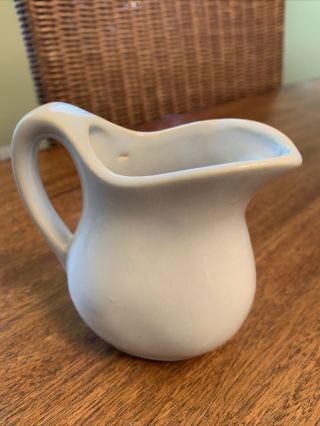Vintage Mccoy Pottery Small White Pitcher Creamer Usa Approx 3 - 1/4”tall