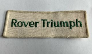 Rover Triumph Vintage Cloth Badge / Patch