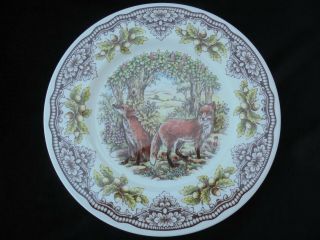 Royal Stafford Fox Homeland Harvest Porcelain Dinner Plate.
