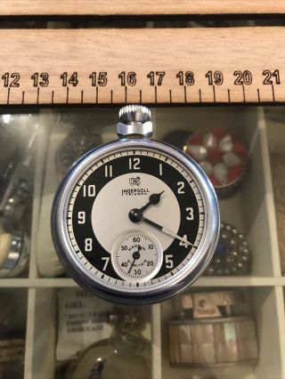 Vintage Ingersoll Triumph Pocket Watch Spares Repairs Mens Af Lc
