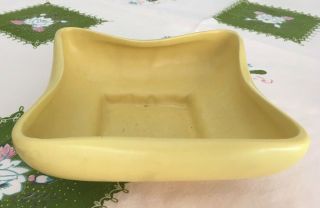 Vintage Mccoy Pottery Yellow Planter Bowl - 6 " Square