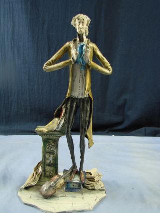 Lo Scricciolo Professor Figurine By Toni Moretto 12 "