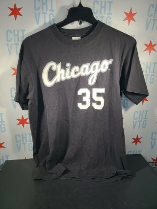 Vtg Chicago White Sox / Frank Thomas Jersey / T Shirt / Size Large / Majestic