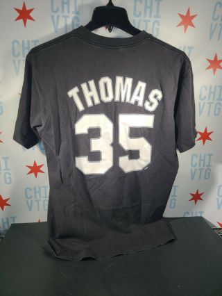 VTG Chicago White Sox / Frank Thomas Jersey / T Shirt / Size Large / Majestic 2