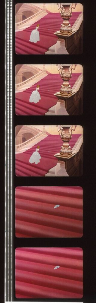 Cinderella 35mm Film Cell Strip Very Rare A124