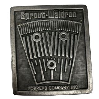 Sprout - Waldron Koppers Logo Plate Plaque Refinery Vintage Collectors Item