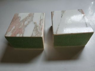 Vintage Marble Book Ends and Paper weight 3