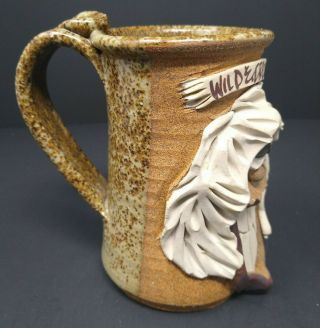 Face Mug Wild & Crazy Gal Coffee Cup Stoneware 2