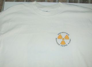 Vtg Homer Simpson T Shirt Employee Of The Month Springfield Nuclear Power Plant