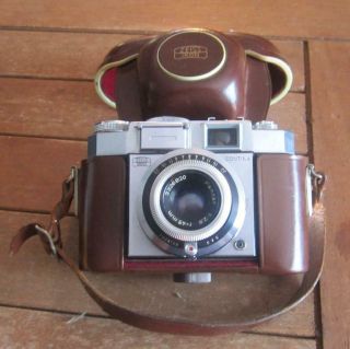 Vintage Zeiss Ikon Contina Camera 35mm German / Leather Case