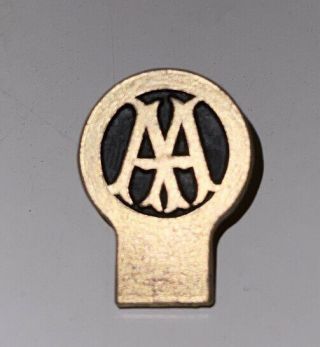 Vintage Aa Automobile Association Lapel Pin Badge,  Car Related