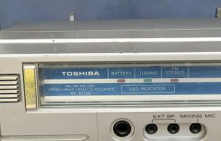 vintage Toshiba RT S713D SW boombox radio cassette some repair 3