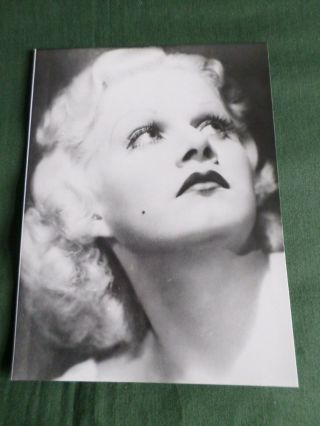 Jean Harlow - Film Star - Black And White Photograph - 6 X 7.  75