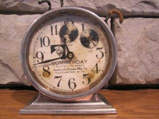 Vintage Summerday Electric Time Switch,  Armbrecht Parsons Mfg Co.  Pat March 1927