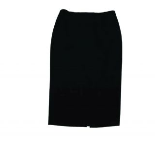 Marilyn Anselm / Hobbs Vintage Black Wool High Waist Pencil Skirt Uk 10