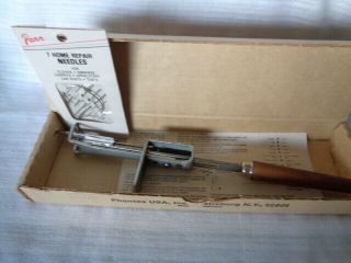 Vintage Phentex Adjustable Punch Needle With Instructions And Box