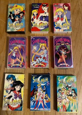 9 Vintage Sailor Moon Vhs Dic Pioneer Tv Show,  Movies Uncut Editions English
