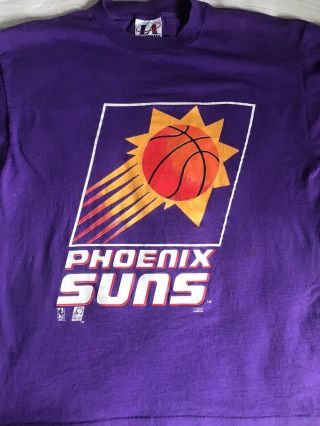 Vintage Phoenix Suns T - Shirt Logo Athletic Rare Sportswear Nba