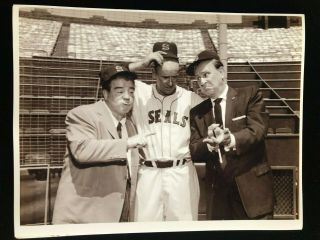 Abbott & Costello - " Whos On First? " 8.  5x11 Vintage Photo - Quality - Seals