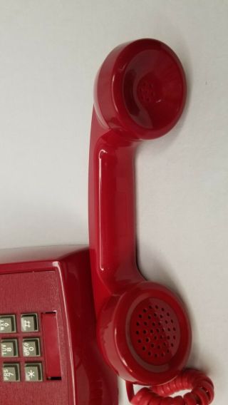 Vintage 1996 CORTELCO Red Desk Telephone - 2