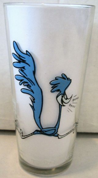 Vintage 1973 Pepsi Road Runner Glass Looney Tunes Warner Bros Collector Cup