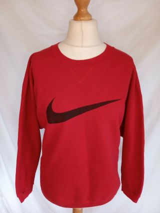 Nike Logo Vintage 90s Sweatshirt Size Medium/ Large