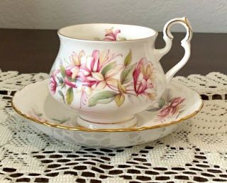 Vintage Royal Albert English Bone China Tea Cup,  Saucer Sonnet Series,  