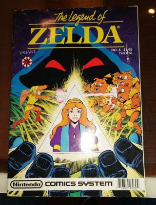 Nintendo Comics System The Legend Of Zelda No 3 Valiant Vintage Comic Book 1990