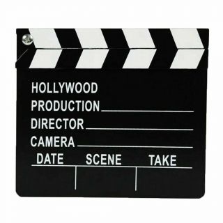 Film Clapperboard - Movie Prop Director Action Scene Board Film Studies