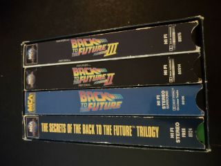 Back To The Future Limited Edition Vhs Box Set W/bonus " Secrets Of " Tape Vintage
