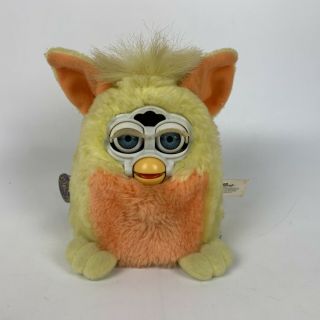 Vintage 1999 Furby Baby 70 - 940 Blue Eyes Yellow/orange Repair Or Parts