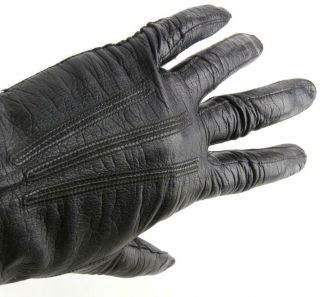Ladies Careskin Vintage Long Leather Gloves By Size 7 Black Washable 3