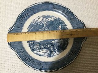 Royal China Currier & Ives THE ROCKY MOUNTAINS covered wagon 11 1/2 