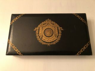 Vintage Men ' s Jewelry Box Napoleon Empereur Box w/ Coin Made for SWANK 2