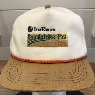 Vtg 90s Dowelanco Broadstrike Post Corn Snapback Hat Cap K - Products Made In Usa