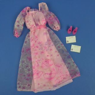 Vtg 1978 Kissing Barbie 2597 Dress Pink Shoes & Swak W/ A Kiss Envelopes