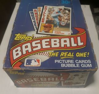 1984 Topps Baseball Empty Display Wax Box Vintage