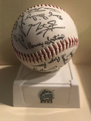 Florida Marlins 1993 Autographed Signed Baseball Inaugural Season Stamp Vintage