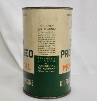 Conoco Motor Oil,  Vintage Advertising Coin Bank Tin Can - 83714 2