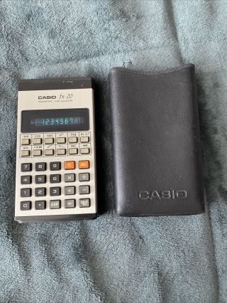 Vintage Casio Fx - 20 Scientific Calculator - - Well
